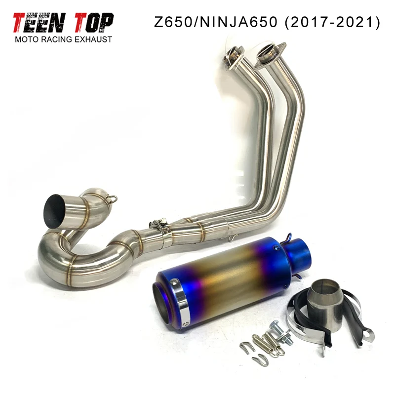 For Kawasaki Ninja650 Z650 Motorcycle Exhaust System 17-21 Escape Moto 245mm Muffler Elbow 51mm Stainless Steel Exhaust Pipe
For Kawasaki Ninja650 Z650 Motorcycle Exhaust System 17-21 Escape Moto 245mm Muffler Elbow 51mm Stainless Steel Exhaust Pipe