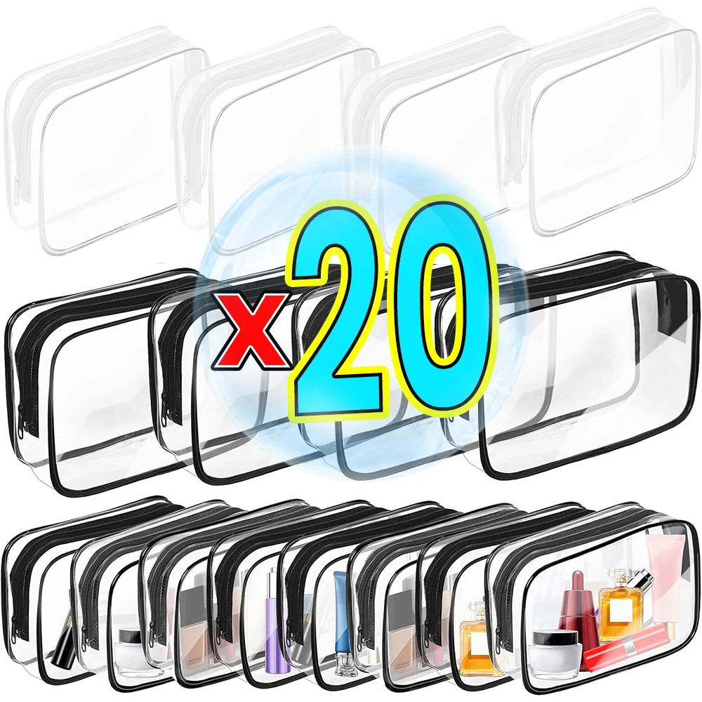 1/20pcs Transparent Waterproof Storage Travel Organizer Makeup Wash Bag Beautician Cosmetic Bag Beauty Case Pencil Case Bags
1/20pcs Transparent Waterproof Storage Travel Organizer Makeup Wash Bag Beautician Cosmetic Bag Beauty Case Pencil Case Bags