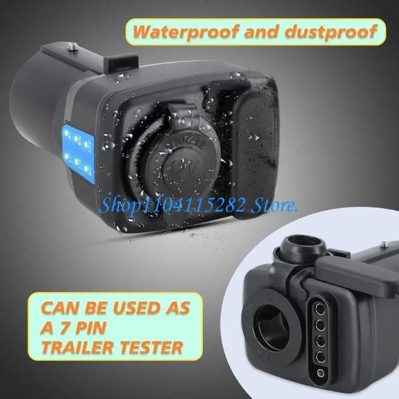 Waterproof ABS Plastic 7 Pin Pickup Trailer Light Tester For Easy Troubleshooting
Waterproof ABS Plastic 7 Pin Pickup Trailer Light Tester For Easy Troubleshooting