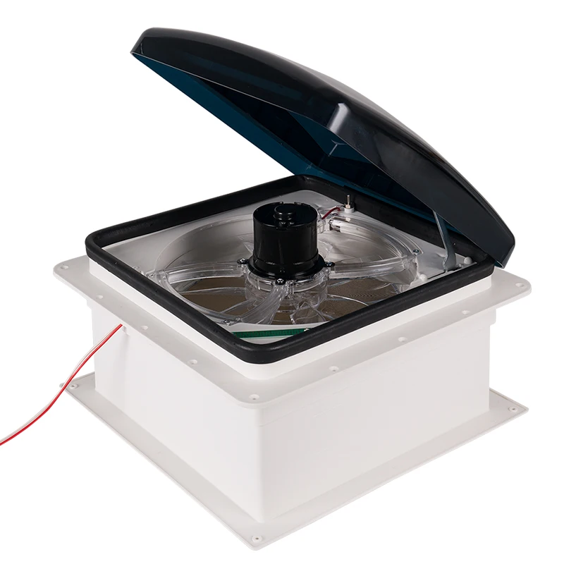 12V RV Roof Vent Fan Manual Control 10-Speed Reversible Skylight Vent with Rain Sensor for Motorhome Camper Trailer Ventilation
12V RV Roof Vent Fan Manual Control 10-Speed Reversible Skylight Vent with Rain Sensor for Motorhome Camper Trailer Ventilation