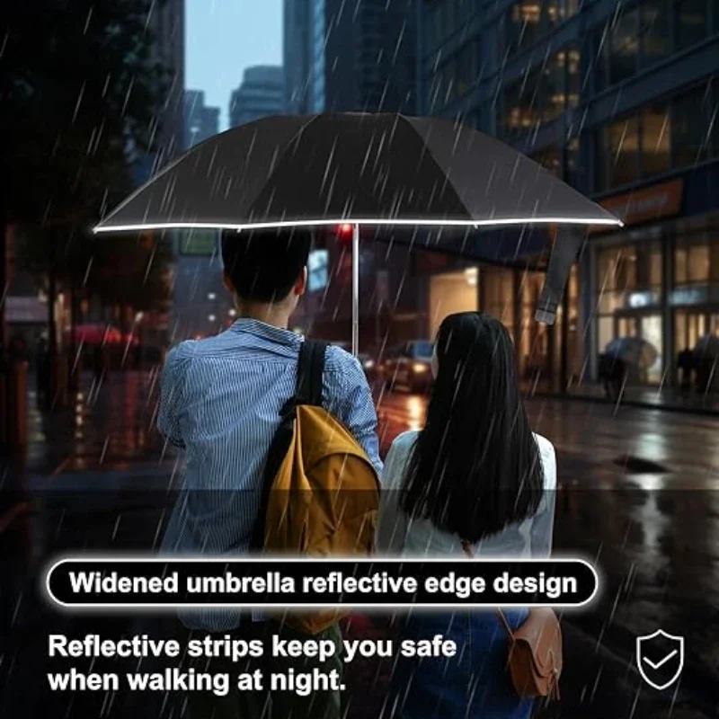 Password Lock Ring Buckle Windproof Automatic Folding Umbrella, Enlarged Thick, Car Reverse Umbrellas for Men and Women
Password Lock Ring Buckle Windproof Automatic Folding Umbrella, Enlarged Thick, Car Reverse Umbrellas for Men and Women