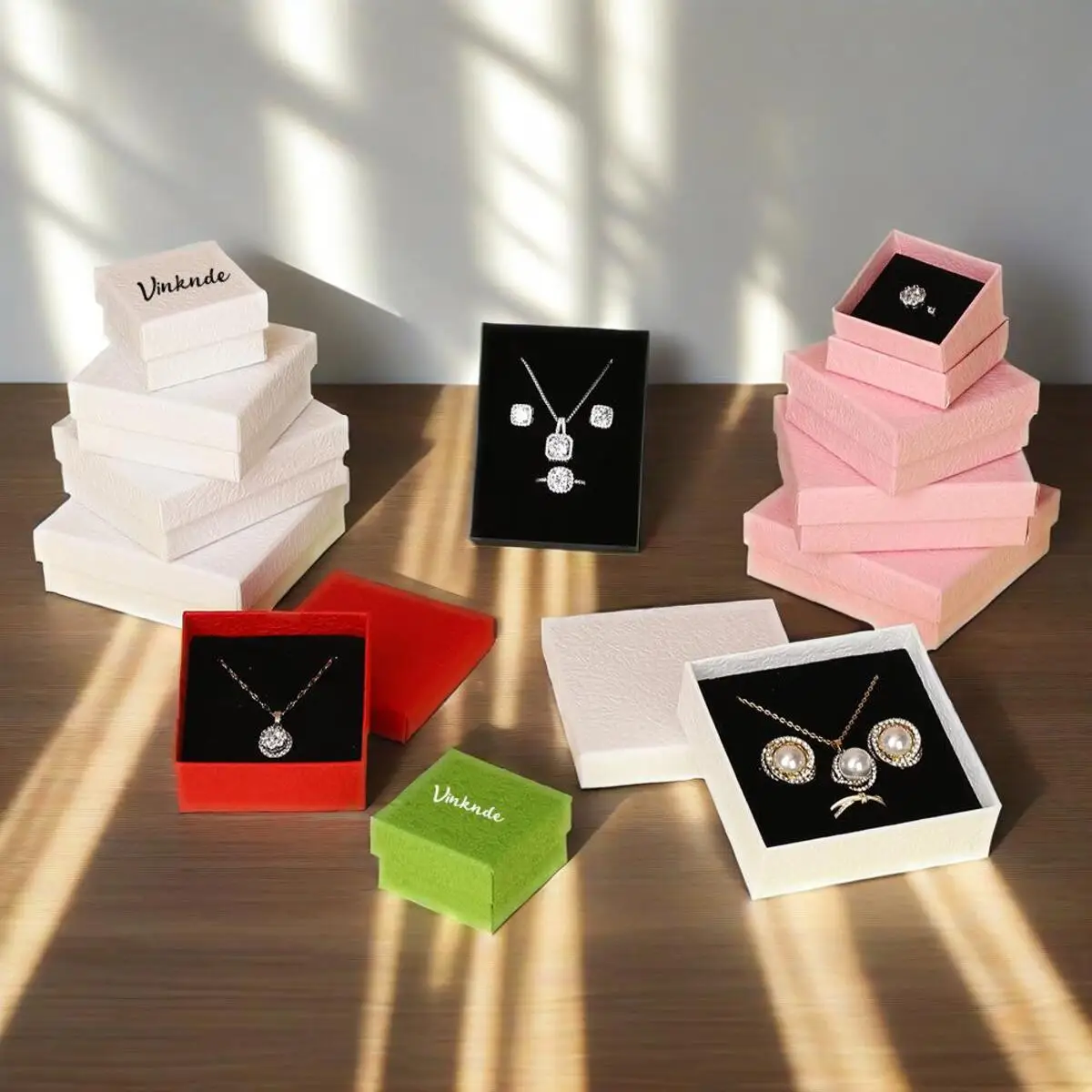 24pcs DIY 9x9x3cm Jewelry Paper Box Custom Earrings Rings Package Personalized Logo Necklace Boxes With Lid Wedding Gift Display
24pcs DIY 9x9x3cm Jewelry Paper Box Custom Earrings Rings Package Personalized Logo Necklace Boxes With Lid Wedding Gift Display