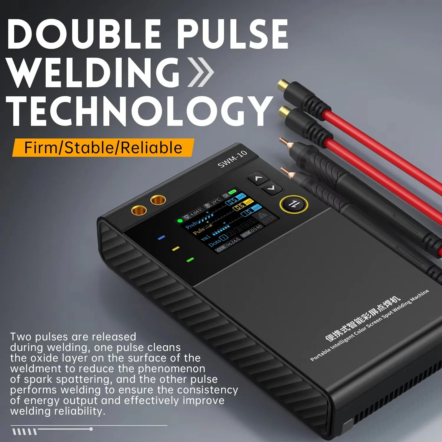 FNIRSI SWM-10 Portable Welding Machine 5000mAh Battery Spot Welder 1200A Max 0.25mm Thickness for Battery Welding Repair Tools
FNIRSI SWM-10 Portable Welding Machine 5000mAh Battery Spot Welder 1200A Max 0.25mm Thickness for Battery Welding Repair Tools
