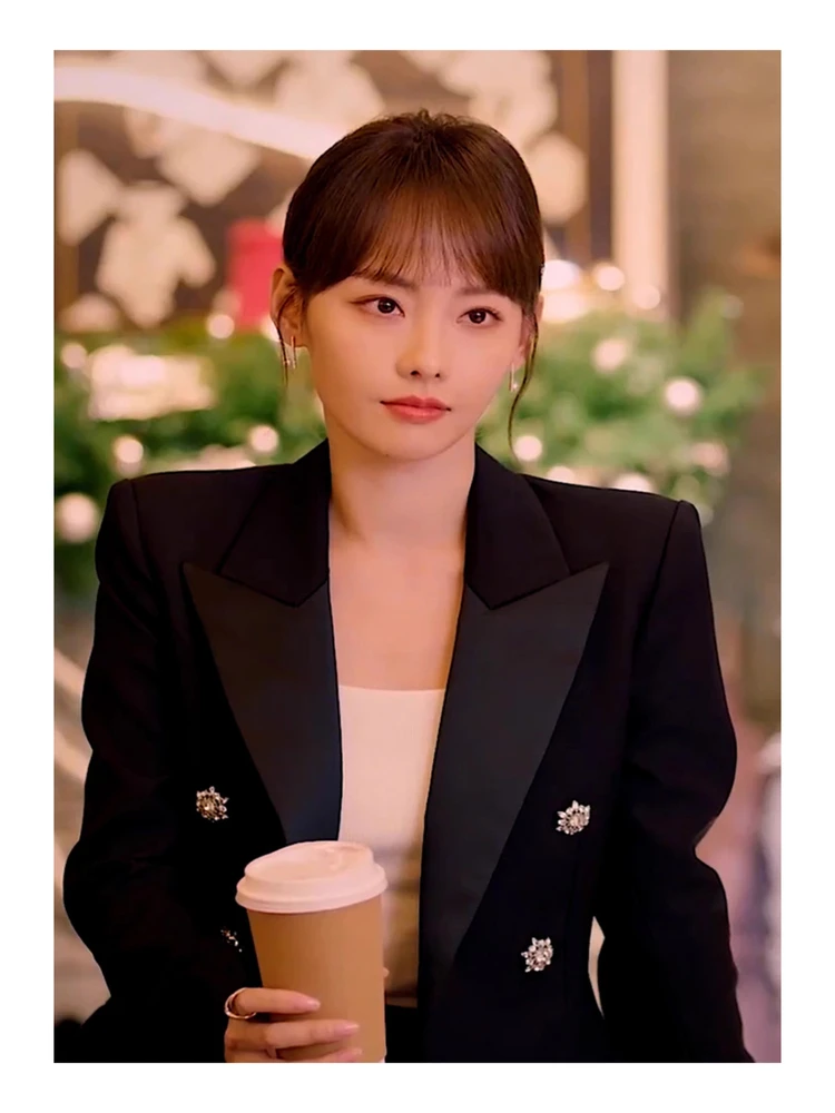 Elegant Black Suit Jacket Women's Long Sleeve Tailored Waist Commute Workwear Double Breasted Pure Color Luxury Style
Elegant Black Suit Jacket Women's Long Sleeve Tailored Waist Commute Workwear Double Breasted Pure Color Luxury Style