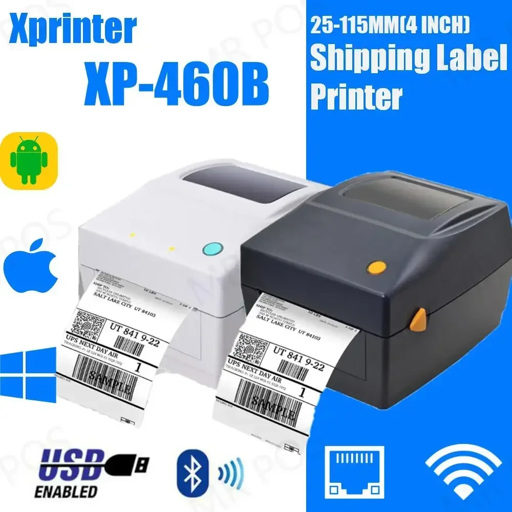 Xprinter 460B 425B 4-дюймовый принтер штрих-кода этикеток Термопринтер Принтер штрих-кода 20-110 мм USB Bluetooth для устройства изготовления штрих-кодов UPS DHL
Xprinter 460B 425B 4-дюймовый принтер штрих-кода этикеток Термопринтер Принтер штрих-кода 20-110 мм USB Bluetooth для устройства изготовления штрих-кодов UPS DHL