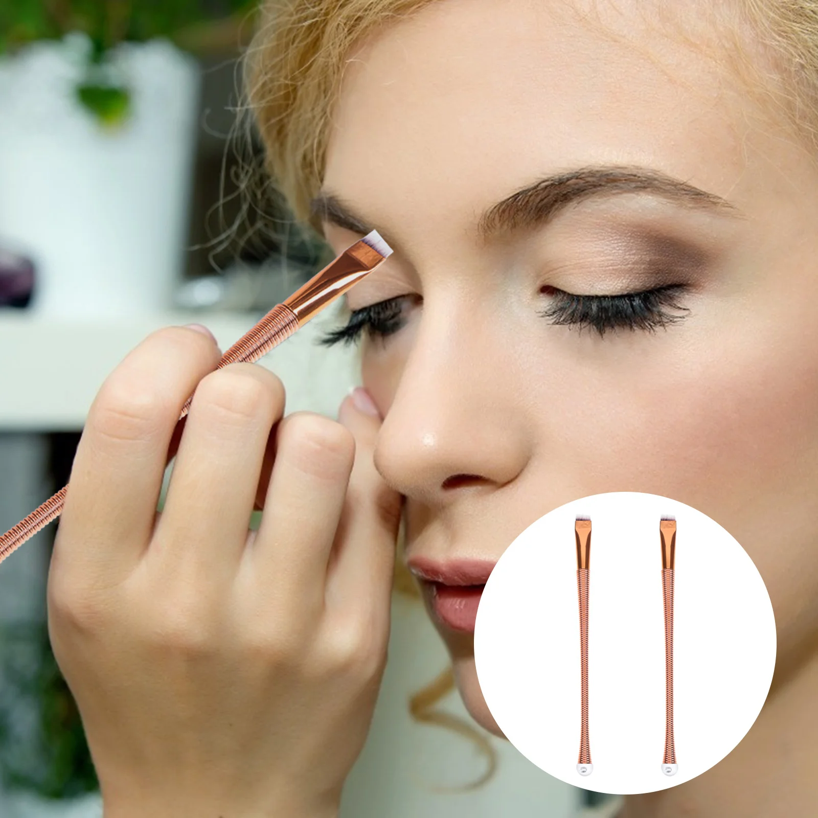 2Pcs Eyeliner Brush Eyebrow Makeup Tools Thin Flat Oblique Dual-Use Eye Brush Practical Makeup Tool Female Gift
2Pcs Eyeliner Brush Eyebrow Makeup Tools Thin Flat Oblique Dual-Use Eye Brush Practical Makeup Tool Female Gift