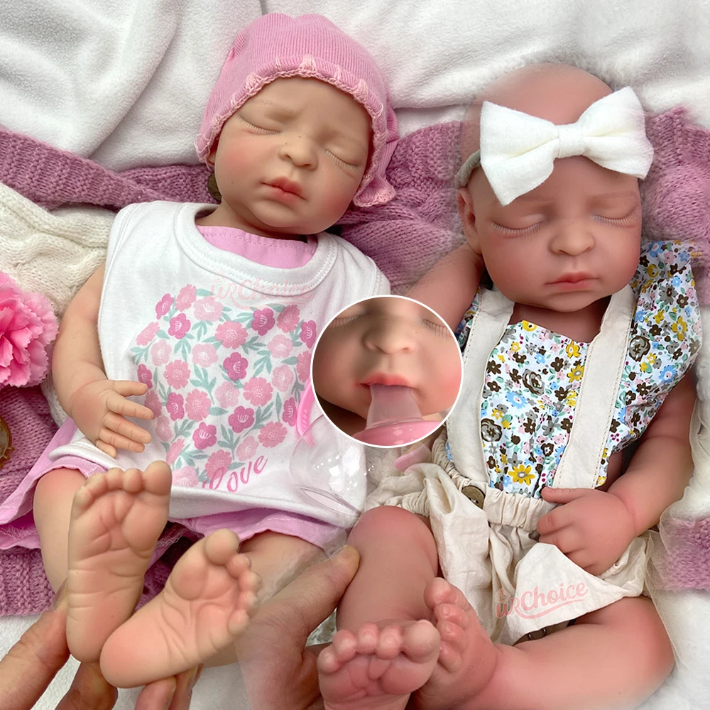 44cm Silicone Reborn Baby Full Body Soft Can Open Mouth Sleeping Girl Art Doll Adorable Visible Veins Bebe for Elderly Joy
44cm Silicone Reborn Baby Full Body Soft Can Open Mouth Sleeping Girl Art Doll Adorable Visible Veins Bebe for Elderly Joy