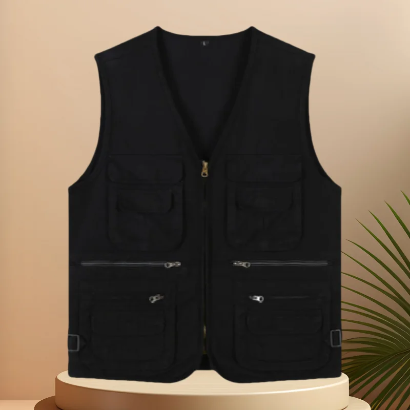 2025 New Fishing Male Casual Summer Big Size Cotton Sleeveless Vest With Many 16 Pockets Men Multi Pocket Photograph Waistcoat
2025 New Fishing Male Casual Summer Big Size Cotton Sleeveless Vest With Many 16 Pockets Men Multi Pocket Photograph Waistcoat