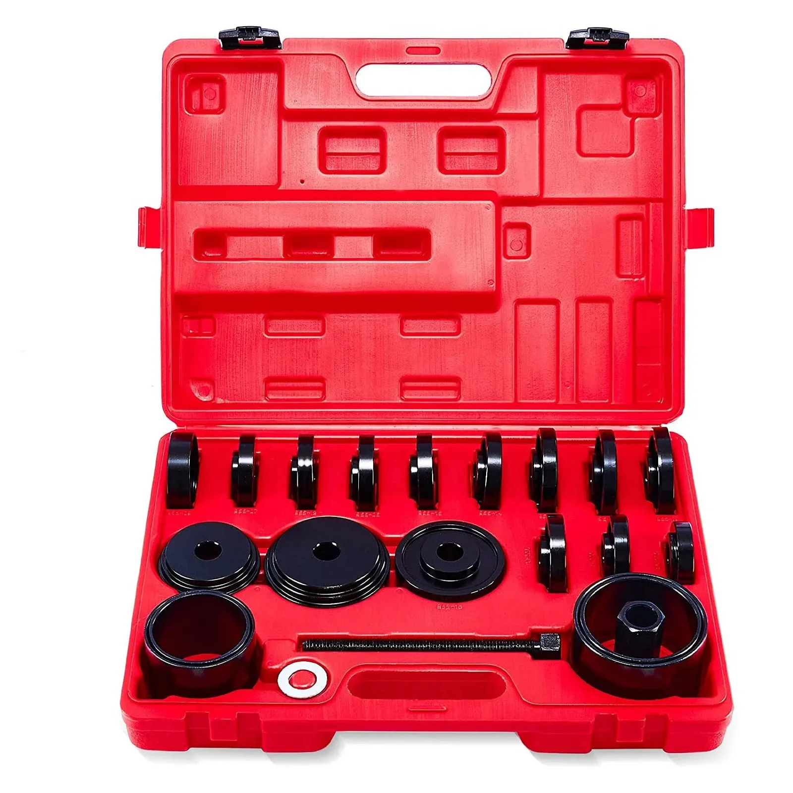 23pcs Automotive Front Wheel Drive Bearing Puller Removal Installer Adapter Tool Kit
23pcs Automotive Front Wheel Drive Bearing Puller Removal Installer Adapter Tool Kit