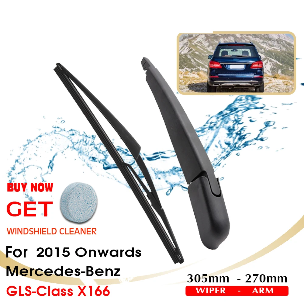 Car Rear Windshield Wiper Arm Blade Brushes For Mercedes-Benz GLS-Class X166 305 mm Windscreen Auto Styling 2015 Onwards
Car Rear Windshield Wiper Arm Blade Brushes For Mercedes-Benz GLS-Class X166 305 mm Windscreen Auto Styling 2015 Onwards