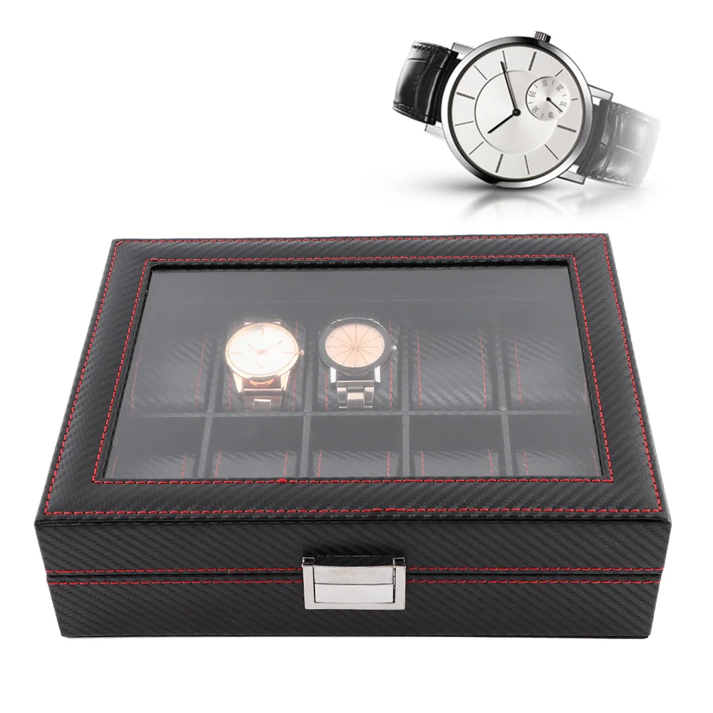 Carbon Watch Box Watch Travel Case 10Slot Watch Box Travel Carbon Case Jewelry Display Storage Collector Organizer
Carbon Watch Box Watch Travel Case 10Slot Watch Box Travel Carbon Case Jewelry Display Storage Collector Organizer