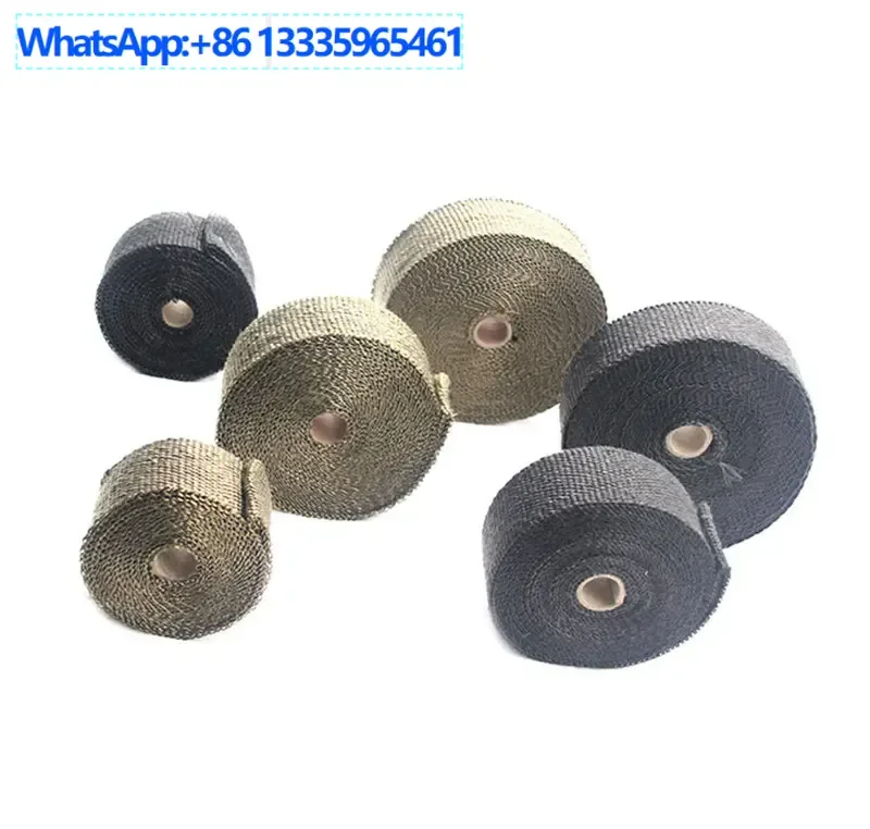 10PCS motorcycle car exhaust pipe thermal insulation cloth plantain belt covering belt 5-10-15M thermal insulation insulation
10PCS motorcycle car exhaust pipe thermal insulation cloth plantain belt covering belt 5-10-15M thermal insulation insulation