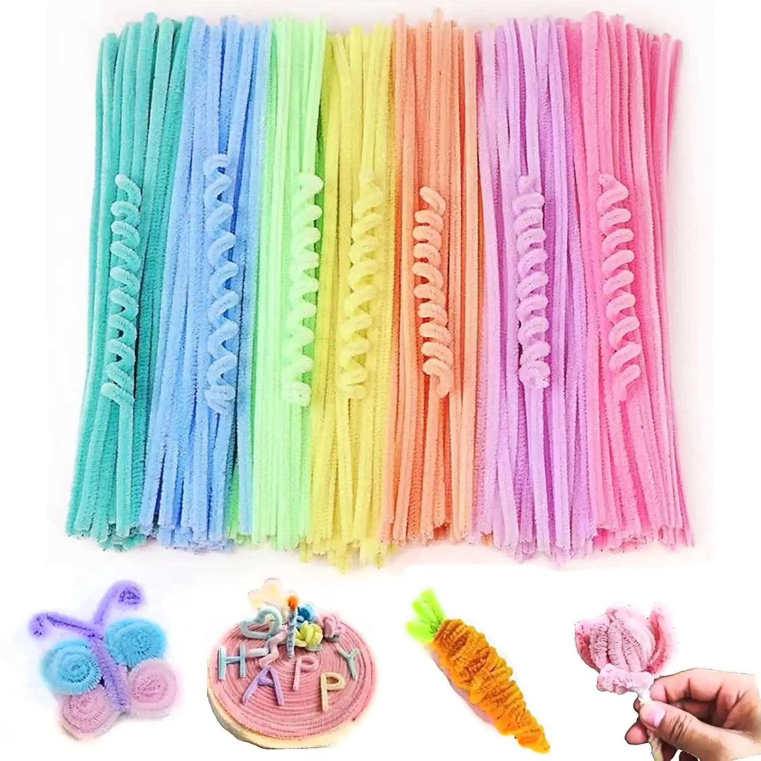 7Colors Pipe Cleaners for Crafts Chenille Stems Supplies Pastel Macaron Color Pipe Cleaner Crafts for DIY Art and Craft Projects
7Colors Pipe Cleaners for Crafts Chenille Stems Supplies Pastel Macaron Color Pipe Cleaner Crafts for DIY Art and Craft Projects