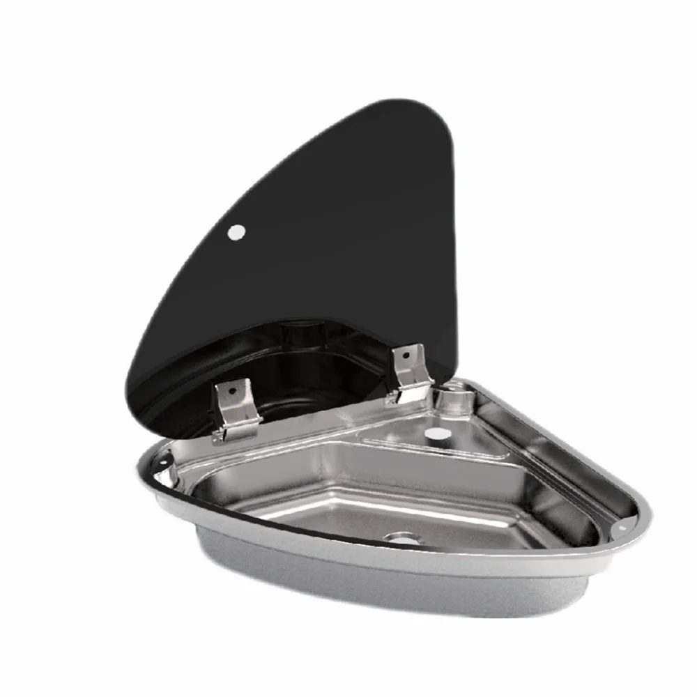 Stainless Steel Sink Tempered Glass Lid 480*480*145mm Boat Caravan RV GR-610L
Stainless Steel Sink Tempered Glass Lid 480*480*145mm Boat Caravan RV GR-610L