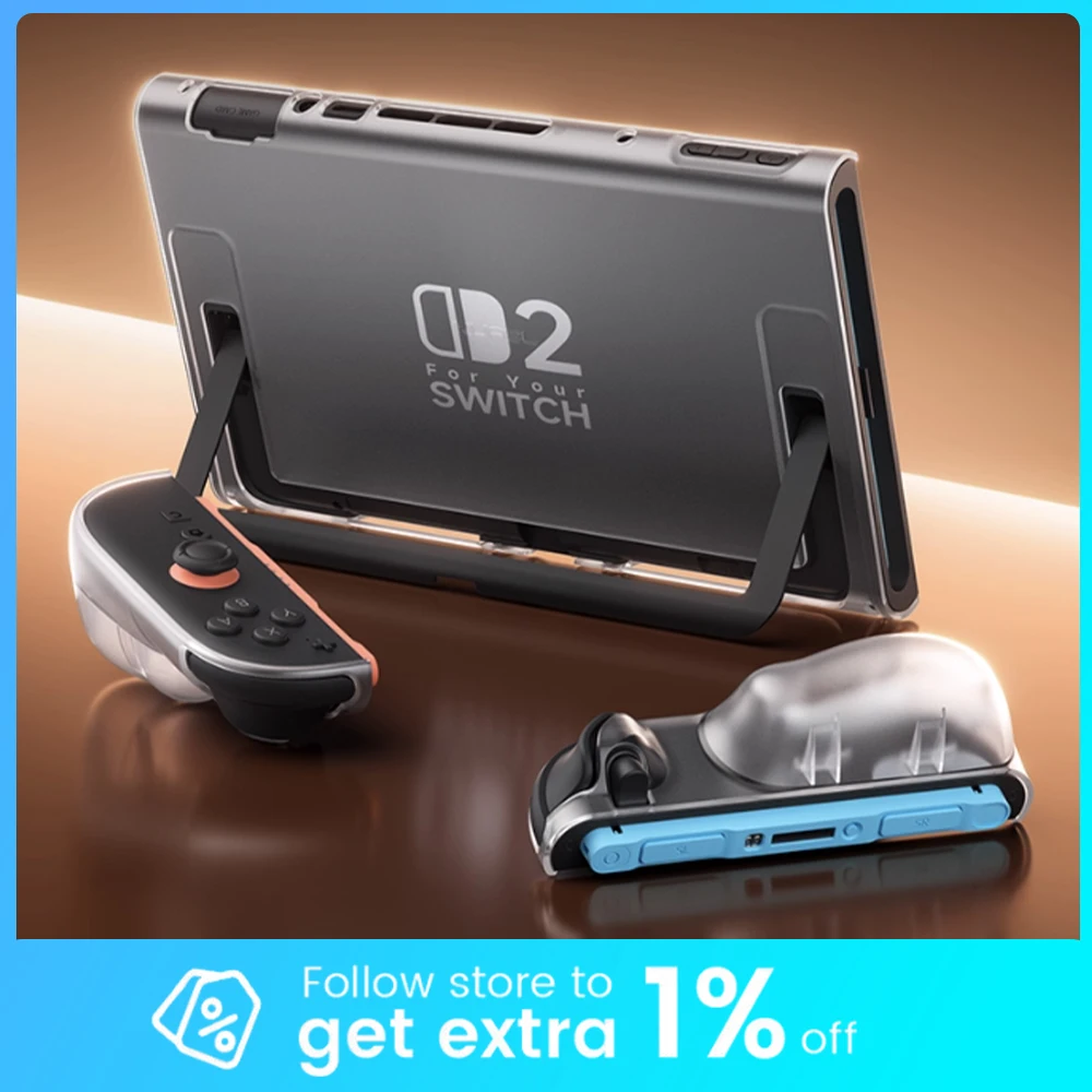 Jsaux Split Protective Case Grip For Switch 2 NS2 Case Shockproof Two Types Of Handle Grips Transperant Case For Ns2 Console
Jsaux Split Protective Case Grip For Switch 2 NS2 Case Shockproof Two Types Of Handle Grips Transperant Case For Ns2 Console