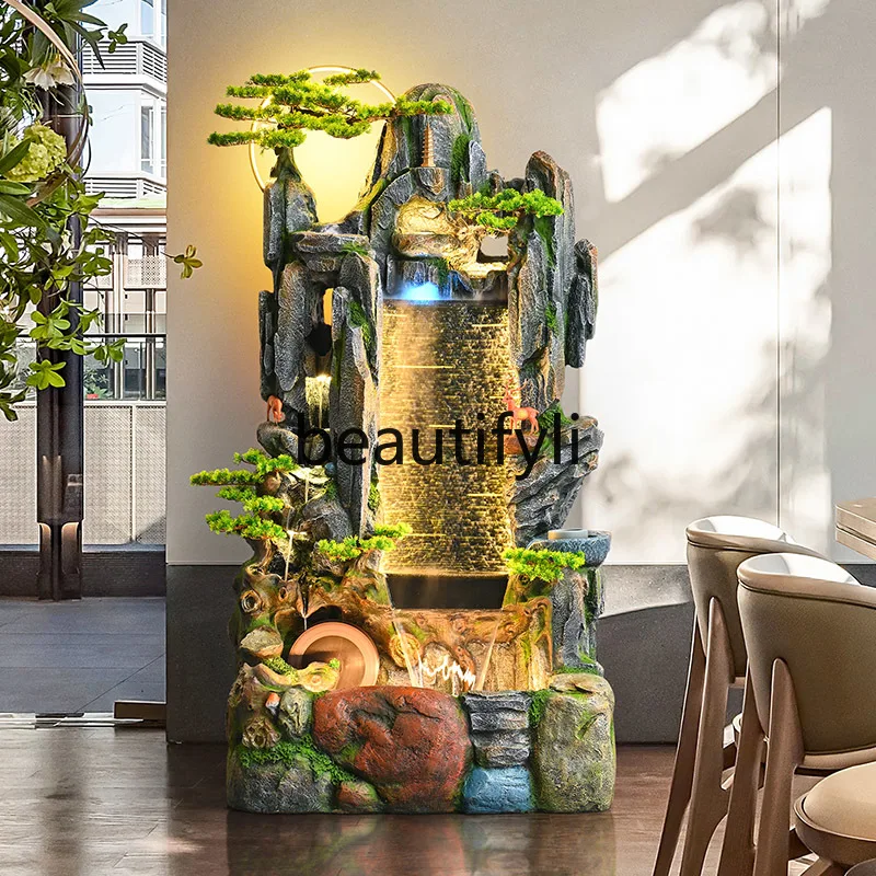 High mountains and flowing water New Chinese floor ornaments Office water curtain wall Fountain water landscape
High mountains and flowing water New Chinese floor ornaments Office water curtain wall Fountain water landscape