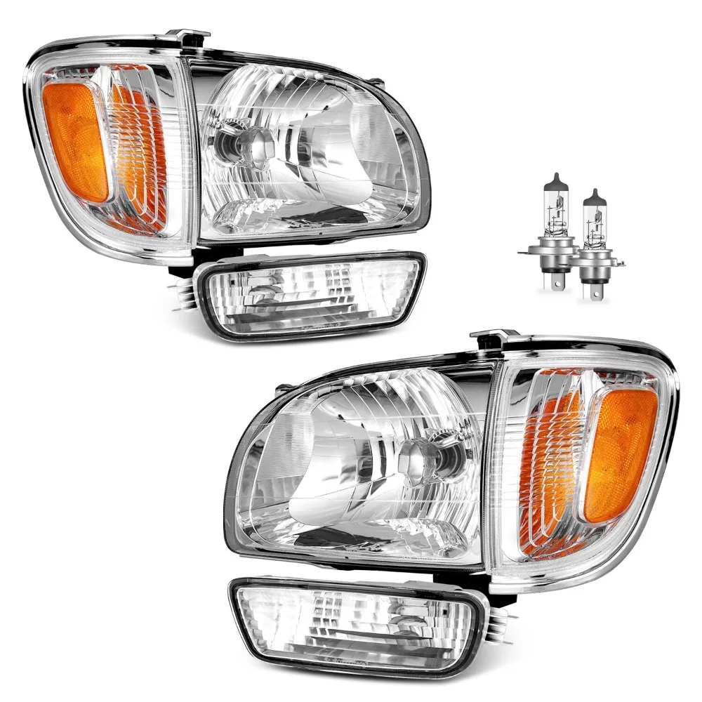 Pair Headlights+Signal Lights+Bumper For 2001-2004 Toyota Tacoma W/Bulbs,Used
Pair Headlights+Signal Lights+Bumper For 2001-2004 Toyota Tacoma W/Bulbs,Used