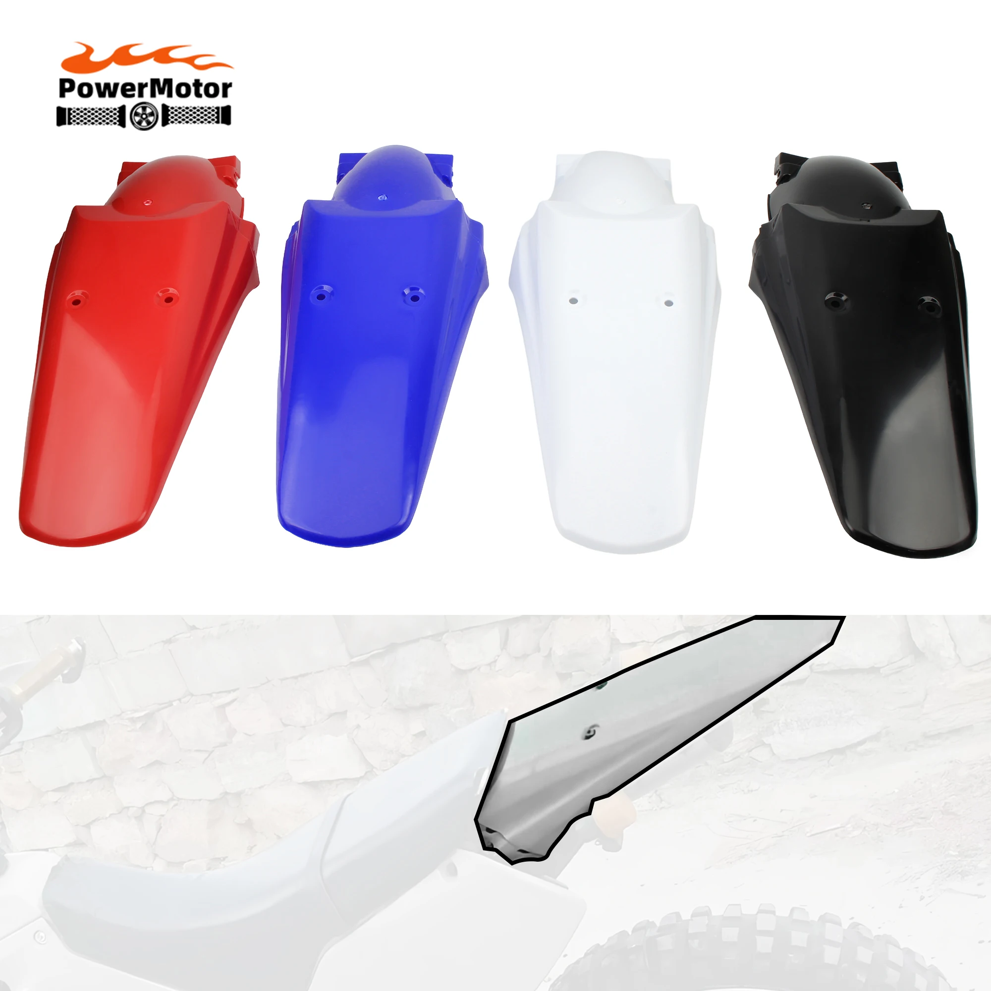 Motorcycle Rear Fender Mud Guard Motorbike Tail Mudguard For Honda XR 250 R XR 400R For Yamaha YZ WR 250 450F KX KL250
Motorcycle Rear Fender Mud Guard Motorbike Tail Mudguard For Honda XR 250 R XR 400R For Yamaha YZ WR 250 450F KX KL250