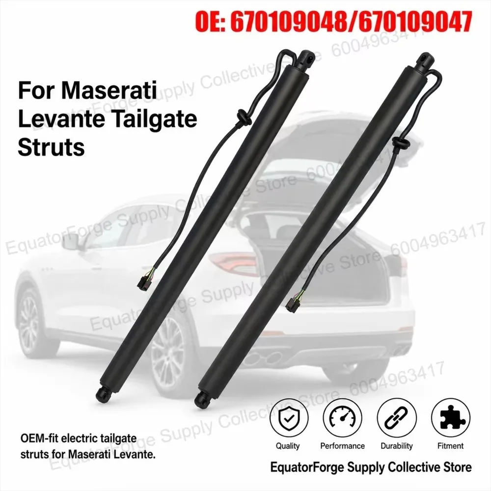OEM Fit Compatible with Maserati Levante electric tailgate struts OE: 670109048/670109047
OEM Fit Compatible with Maserati Levante electric tailgate struts OE: 670109048/670109047