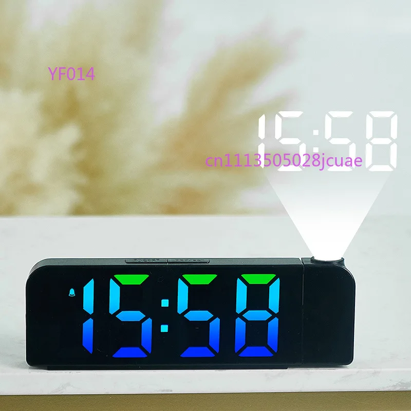 Large Font Projection Electronic Clock RGB Symphony Color Changing Digital Alarm Clock Creative Bedroom Bedside Clock 0729
Large Font Projection Electronic Clock RGB Symphony Color Changing Digital Alarm Clock Creative Bedroom Bedside Clock 0729