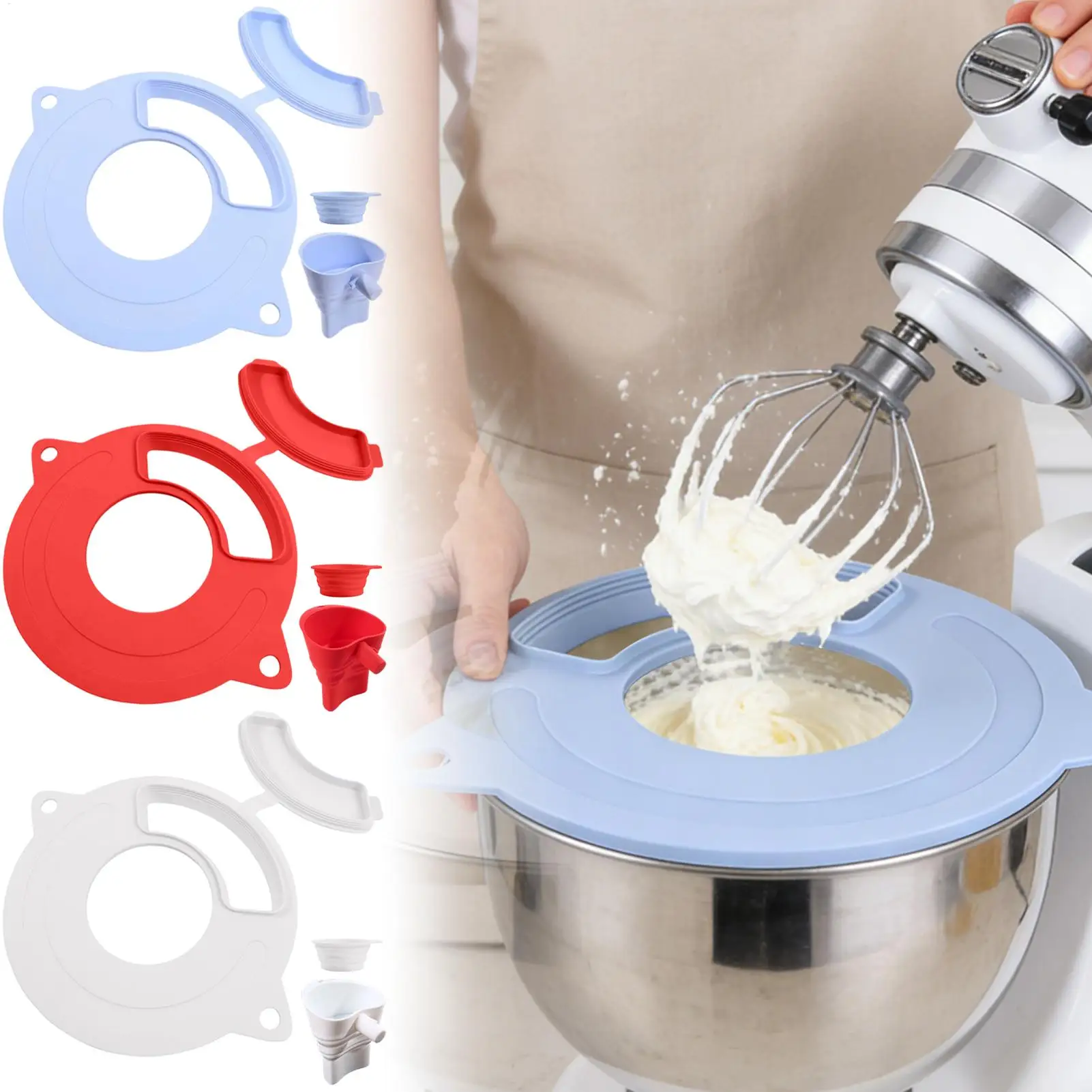 Stand Mixer Bowl Cover Silicone Baking Splatter Guard Kitchen Mixer Cover Splash Guard For Bread Making Flour Proofing Meal Prep
Stand Mixer Bowl Cover Silicone Baking Splatter Guard Kitchen Mixer Cover Splash Guard For Bread Making Flour Proofing Meal Prep