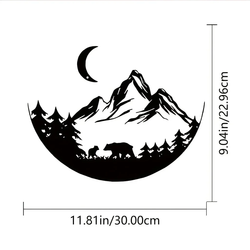 CIFBUY Decoration Mountain Theme Home Decor Wall Art Decorations Indoor Livingroom Black Classic Room Decor Metal Wall Hanging
CIFBUY Decoration Mountain Theme Home Decor Wall Art Decorations Indoor Livingroom Black Classic Room Decor Metal Wall Hanging