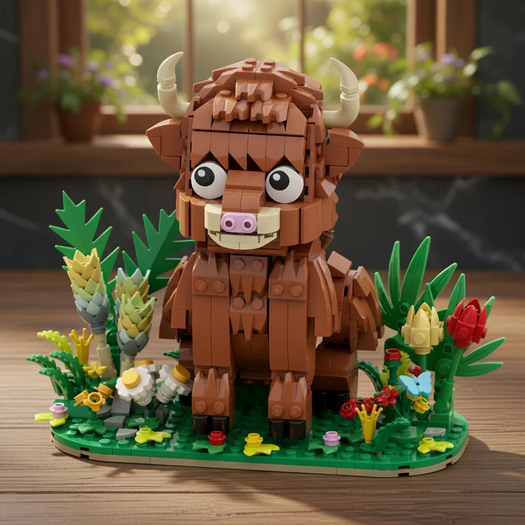 MOC Highland Cow Baby Building Blocks Scottish Cattle Bricks Flower Garden Base Desktop Ornament DIY Assembly Model Gift
MOC Highland Cow Baby Building Blocks Scottish Cattle Bricks Flower Garden Base Desktop Ornament DIY Assembly Model Gift