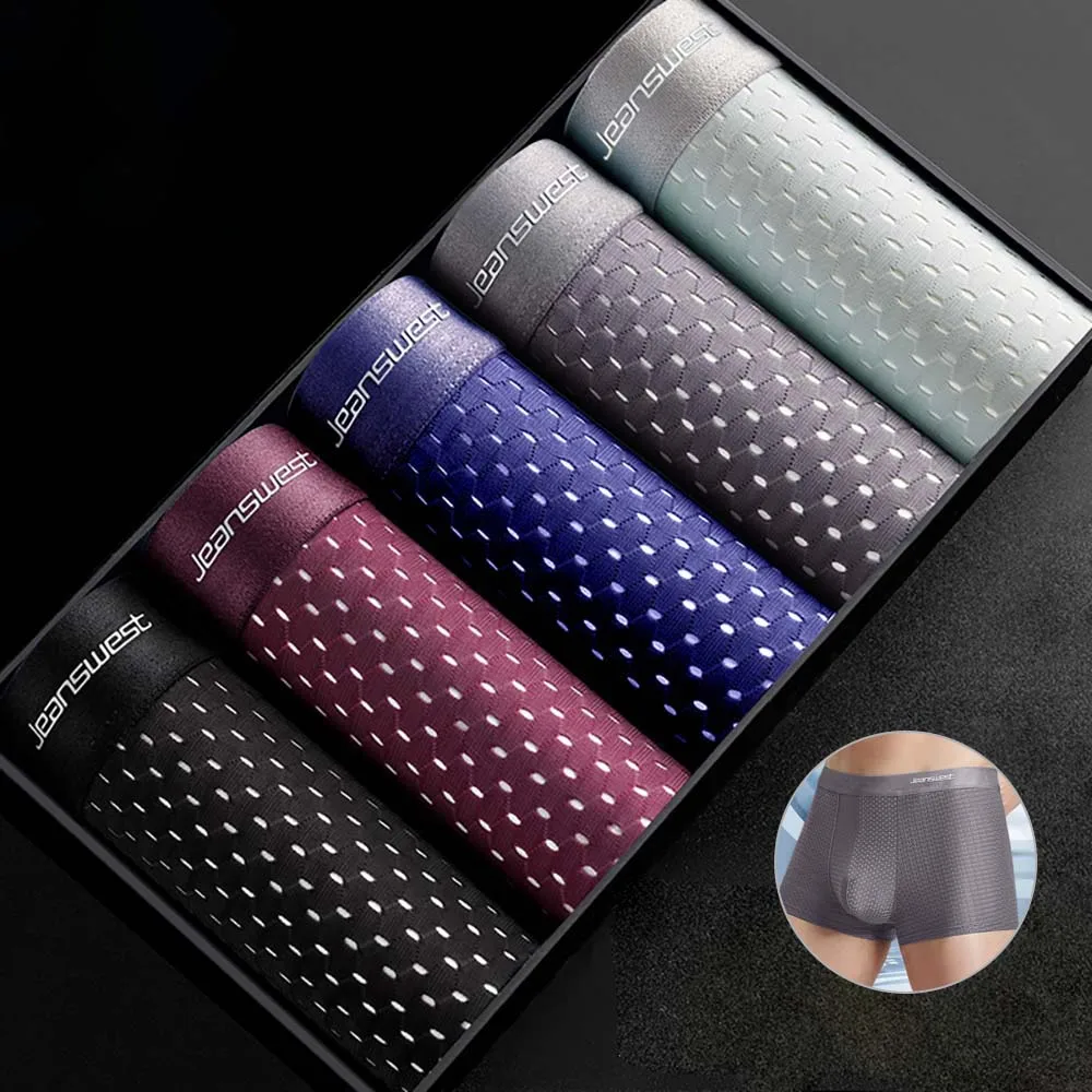 4/5Pcs Summer Man Underwear Breathable Men's panties Sport Men's clothing Polychromatic combination Plus Size Boxers man
4/5Pcs Summer Man Underwear Breathable Men's panties Sport Men's clothing Polychromatic combination Plus Size Boxers man