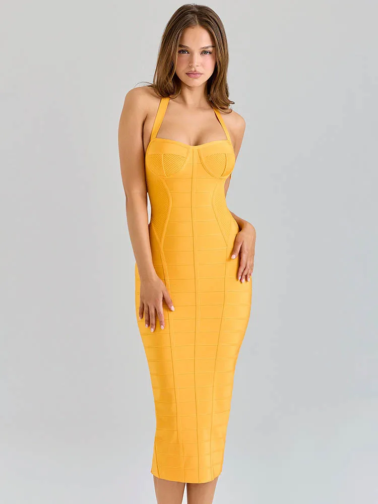 Mozision Backless Bandage Sexy Midi Dress Women Fashion Halter Off-shoulder Sleeveless Backless Bodycon Club Party Long Dress
Mozision Backless Bandage Sexy Midi Dress Women Fashion Halter Off-shoulder Sleeveless Backless Bodycon Club Party Long Dress