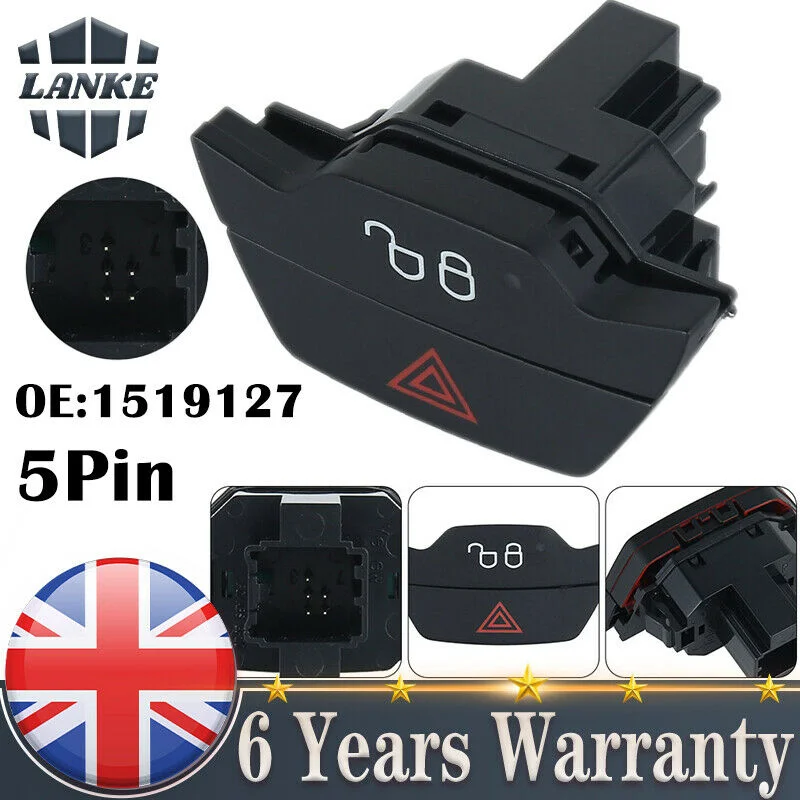 Car Hazard Warning Light Door Lock Switch Button 1519127 For Ford B-MAX C-MAX Ecosport Fiesta Focu Kuga Transit
Car Hazard Warning Light Door Lock Switch Button 1519127 For Ford B-MAX C-MAX Ecosport Fiesta Focu Kuga Transit