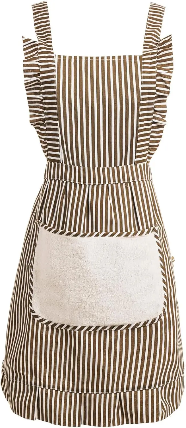Cute Cotton Apron for Women, Adjustable Bib with Pockets for Cooking Baking BBQ
Cute Cotton Apron for Women, Adjustable Bib with Pockets for Cooking Baking BBQ
