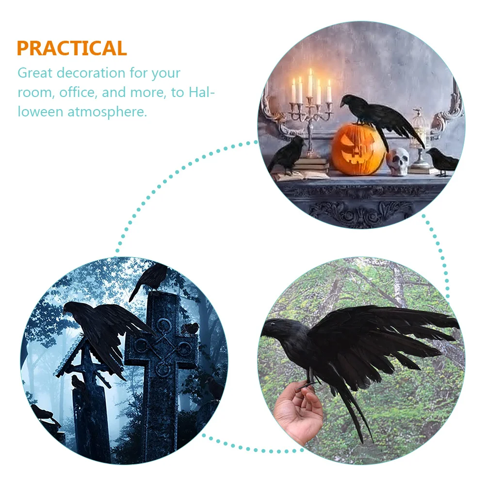 3Pcs Halloween Crow Props Realistic Crow Decorations Haunted House Party Photo Scary Ornaments Halloween Ornament
3Pcs Halloween Crow Props Realistic Crow Decorations Haunted House Party Photo Scary Ornaments Halloween Ornament