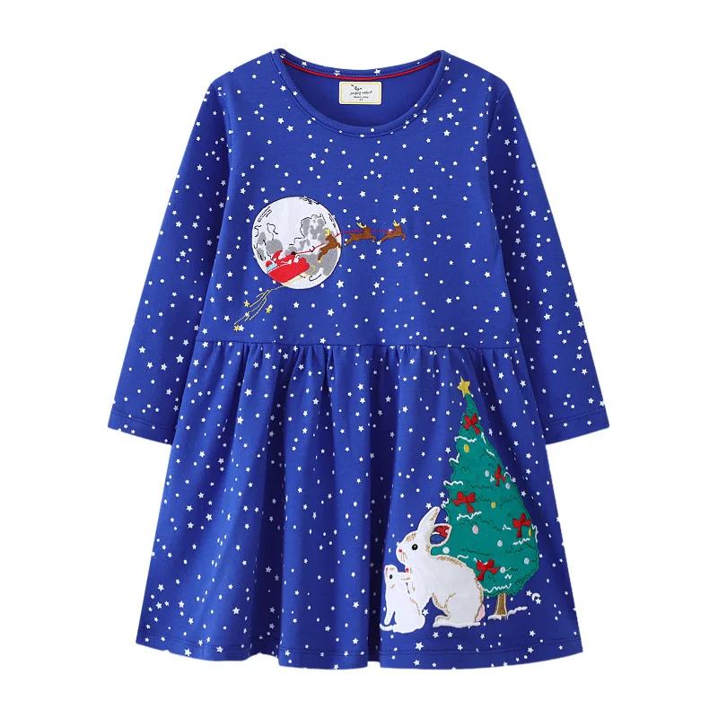 Jumping Meters 2-7T Christmas Long Sleeve Princess Girls Dresses Animals New Autumn Spring Children Costume Hot Selling Dress
Jumping Meters 2-7T Christmas Long Sleeve Princess Girls Dresses Animals New Autumn Spring Children Costume Hot Selling Dress