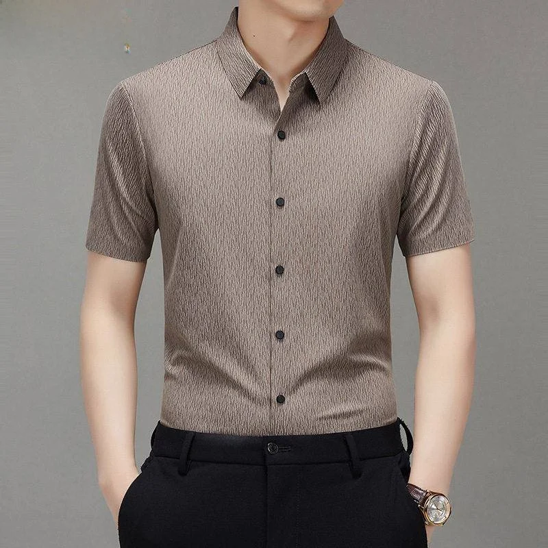 New Summer Shirt 2025 Loose Fit Short Sleeve Thin Casual Treebark Patterned Male Fashion Basic Style Inner Wear
New Summer Shirt 2025 Loose Fit Short Sleeve Thin Casual Treebark Patterned Male Fashion Basic Style Inner Wear
