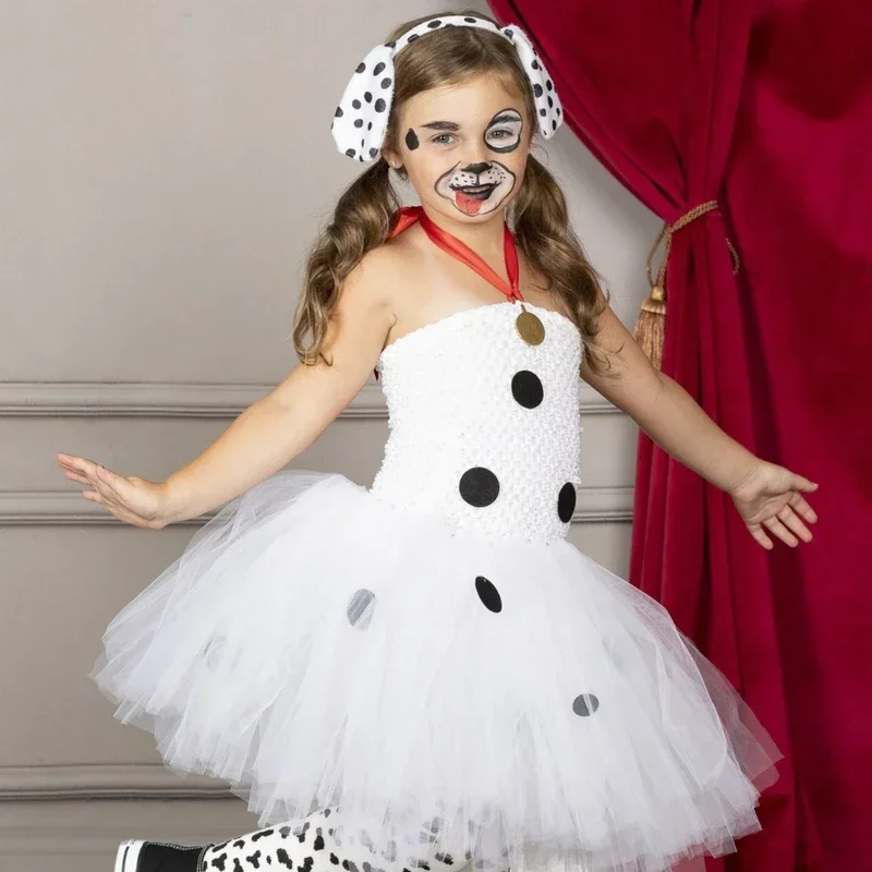 Dalmatian dog tutu dress baby girls white black spotted animal Halloween costume for kids toddler puppy dressing up outf MN1
Dalmatian dog tutu dress baby girls white black spotted animal Halloween costume for kids toddler puppy dressing up outf MN1