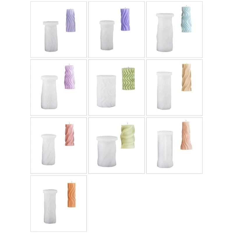 Unique Wax Mould 3D Silicone Mold Cylinder Shaped Scented Molds Ornament Handmade Gifts for Craft Lover
Unique Wax Mould 3D Silicone Mold Cylinder Shaped Scented Molds Ornament Handmade Gifts for Craft Lover