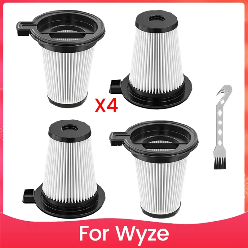 AC93-Replacement Filters For Wyze Cordless Vacuum Cleaner Accessories Kit 4 Pack Filters And 1 Cleaning Brush
AC93-Replacement Filters For Wyze Cordless Vacuum Cleaner Accessories Kit 4 Pack Filters And 1 Cleaning Brush