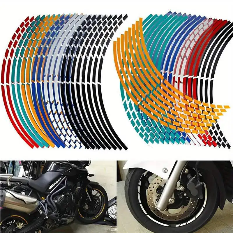 12 pieces motorcycle tire decal strip universal reflective bicycle wheel sticker waterproof motorcycle rim tape
12 pieces motorcycle tire decal strip universal reflective bicycle wheel sticker waterproof motorcycle rim tape