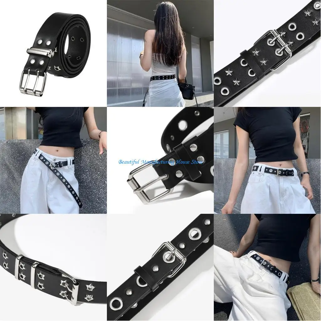 E56A Поясной ремень в стиле рок-фан с металлической пряжкой, поясной ремень из искусственной кожи для джинсов, пальто, юбки,
E56A Поясной ремень в стиле рок-фан с металлической пряжкой, поясной ремень из искусственной кожи для джинсов, пальто, юбки,