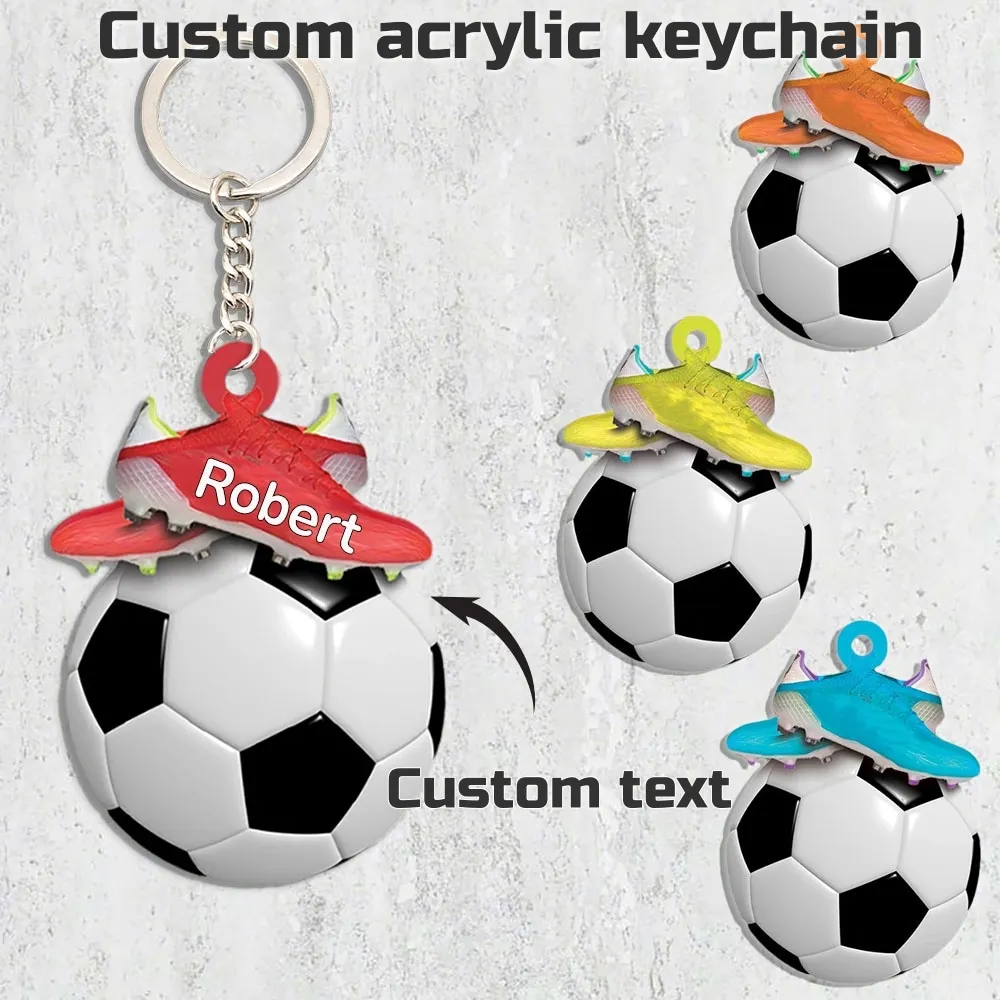 Customized Stylish Acrylic Football Keychain Personalized Name Football Enthusiasts Sports Enthusiasts Key chain Gift Keychains
Customized Stylish Acrylic Football Keychain Personalized Name Football Enthusiasts Sports Enthusiasts Key chain Gift Keychains