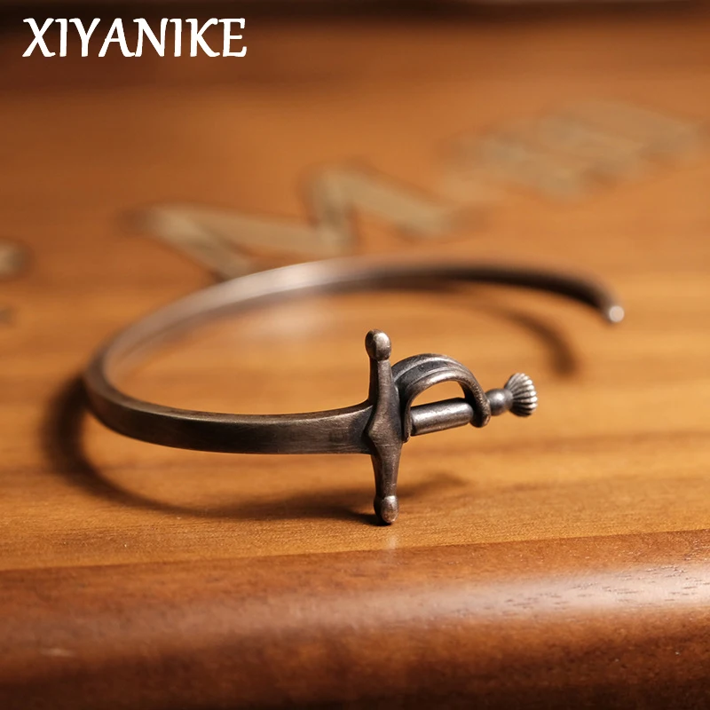 XIYANIKE Men Women Vintage Unique Thai Silver Sword Bracelet Girl Fashion New Trendy Jewelry Party Disco Gift pulseras mujer
XIYANIKE Men Women Vintage Unique Thai Silver Sword Bracelet Girl Fashion New Trendy Jewelry Party Disco Gift pulseras mujer