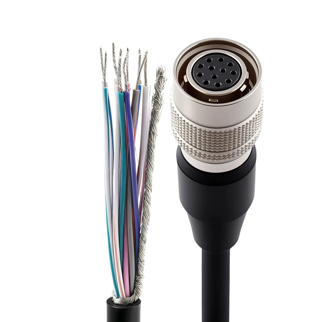 12pin (HR 10A-10P-12S) female with 5M cable for Industrial camera cable
12pin (HR 10A-10P-12S) female with 5M cable for Industrial camera cable