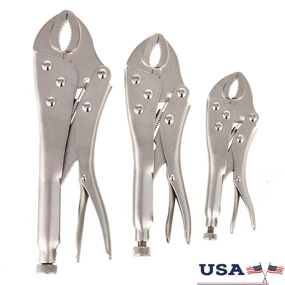 3 Piece Locking Plier Set Quick Release Latch Curved Jaw Adjustable Clamping Pliers Riveting Welding Machining Tool
3 Piece Locking Plier Set Quick Release Latch Curved Jaw Adjustable Clamping Pliers Riveting Welding Machining Tool