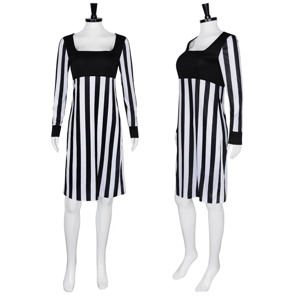 Movie Tina Carlyle The Mask Cosplay Costume Black Stripe Dress Woman Halloween Cosplay Tina Carlyle Clothing
Movie Tina Carlyle The Mask Cosplay Costume Black Stripe Dress Woman Halloween Cosplay Tina Carlyle Clothing