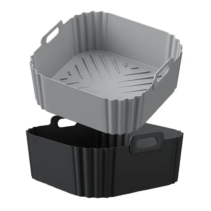 Силиконовые вкладыши для фритюрницы EYFL-2PCS для Ninja Air Fryer Pro XL AF141 AF140 AF181, квадратные вкладыши для фритюрницы, многоразовые корзины A+B
Силиконовые вкладыши для фритюрницы EYFL-2PCS для Ninja Air Fryer Pro XL AF141 AF140 AF181, квадратные вкладыши для фритюрницы, многоразовые корзины A+B