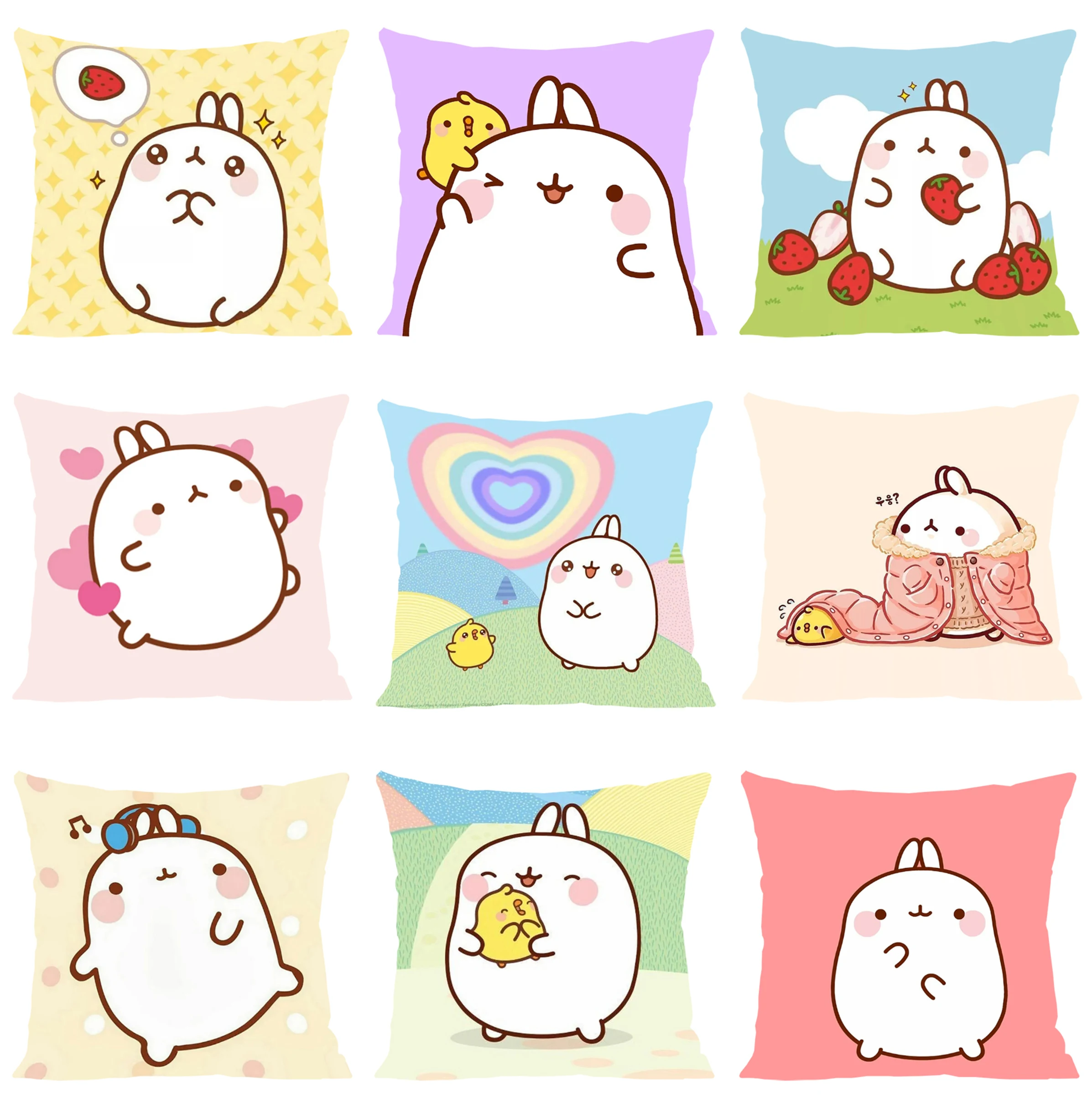 Cushion Cover 45*45 Cute M-Molangs Decorative Pillowcase 40x40 Bed Pillowcases Covers for Bed Pillows Aesthetic Room Decoration
Cushion Cover 45*45 Cute M-Molangs Decorative Pillowcase 40x40 Bed Pillowcases Covers for Bed Pillows Aesthetic Room Decoration