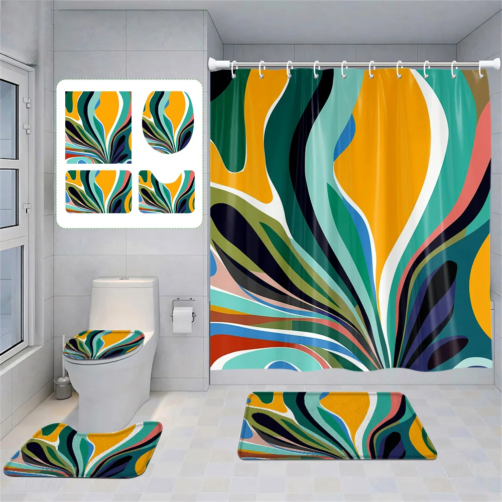 Morandi Geometric Illustration Bathroom suit Abstract Art Shower Curtain Non-Slip Mat Hook Home Decorative Shower Curtain
Morandi Geometric Illustration Bathroom suit Abstract Art Shower Curtain Non-Slip Mat Hook Home Decorative Shower Curtain