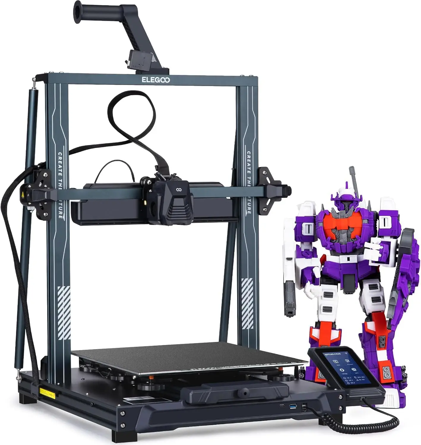 Neptune 4 Plus 3D Printer, 500mm/s High Speed Printer with 300°C Nozzle, Auto Leveling and Direct Drive Extruder, 320x320x385mm
Neptune 4 Plus 3D Printer, 500mm/s High Speed Printer with 300°C Nozzle, Auto Leveling and Direct Drive Extruder, 320x320x385mm
