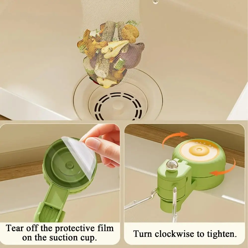 Suction Cup Kitchen Sink Filter Rack Creative Detachable Waste Hanging Net Bracket Rotatable Punch-free Foldable Sink Strainer
Suction Cup Kitchen Sink Filter Rack Creative Detachable Waste Hanging Net Bracket Rotatable Punch-free Foldable Sink Strainer
