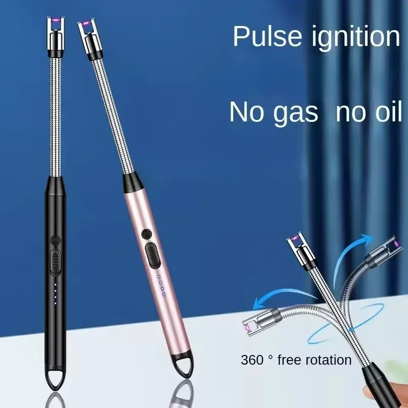 New Type-C Rechargeable Kitchen Artifact Portable Smart Pulse Igniter Household Gas Stove Long Handle Electronic Lighter Gifts
New Type-C Rechargeable Kitchen Artifact Portable Smart Pulse Igniter Household Gas Stove Long Handle Electronic Lighter Gifts